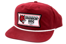 Load image into Gallery viewer, Crankin Hog Hat - Red/White Rope