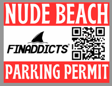 Load image into Gallery viewer, Nude Beach Parking Permit Sticker