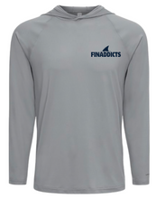 Load image into Gallery viewer, Support Your Local Bait & Tackle Shop UPF Hoodie - Medium Gray