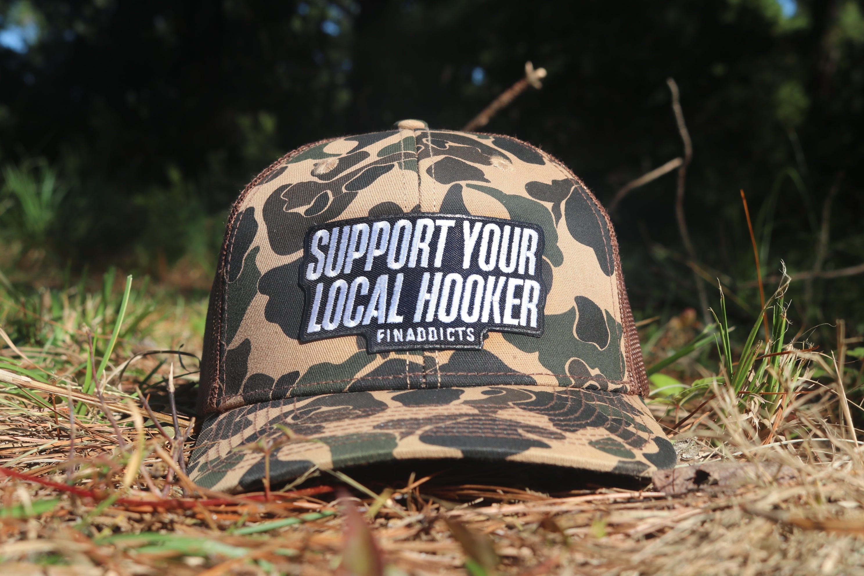 Support Your Local Hooker Camo Hat – Finaddicts