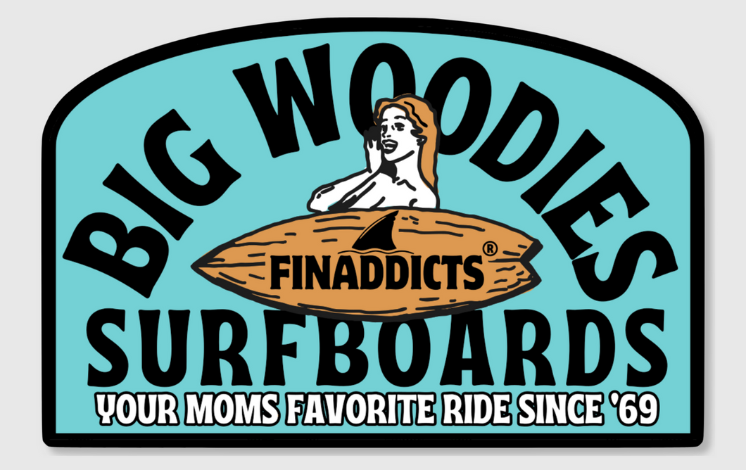 Big Woodies Surfboards Sticker