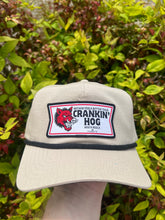 Load image into Gallery viewer, Crankin Hog Hat - Off White/Black Rope
