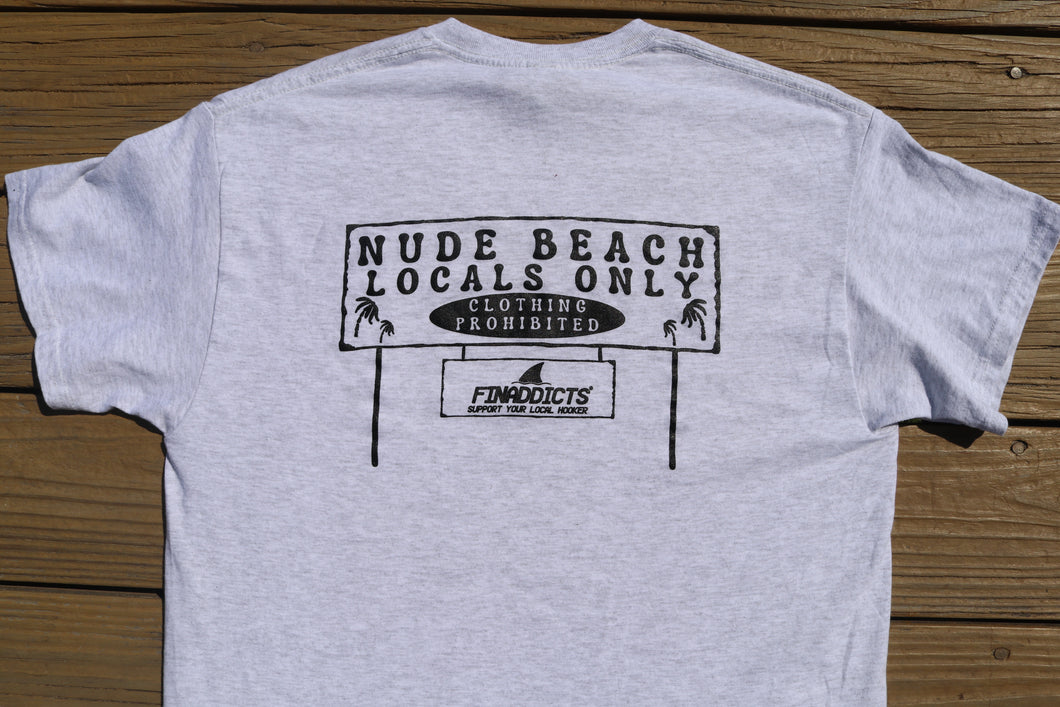 Nude Beach Locals Only Sign Shirt