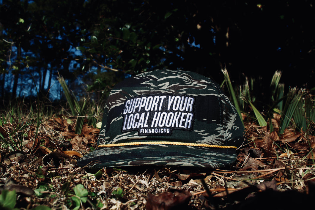 Support Your Local Hooker Tiger Camo Hat