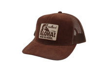 Load image into Gallery viewer, Aloha! Now Go Home. Hat - Brown Corduroy Trucker
