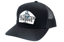 Load image into Gallery viewer, Saltwater Cowboys Hat - Black Trucker

