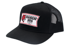 Load image into Gallery viewer, Crankin Hog Hat - Black Trucker
