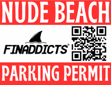 Load image into Gallery viewer, Nude Beach Parking Permit Sticker
