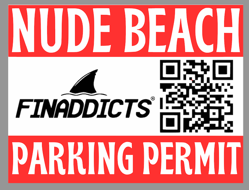 Nude Beach Parking Permit Sticker