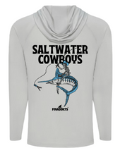 Load image into Gallery viewer, Saltwater Cowboys UPF Hoodie - Aluminum
