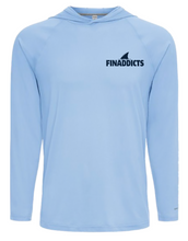 Load image into Gallery viewer, Support Your Local Bait &amp; Tackle Shop UPF Hoodie - Blue Mist
