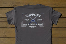 Load image into Gallery viewer, Support Your Local Bait &amp; Tackle Shop Charcoal Pocket Shirt
